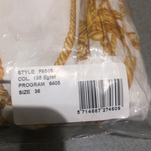 GANNI PRINTED COTTON POPLIN GATHERED PANEL WIDE MINI SHIRT DRESS, size 36 & 42 - Picture 5 of 6